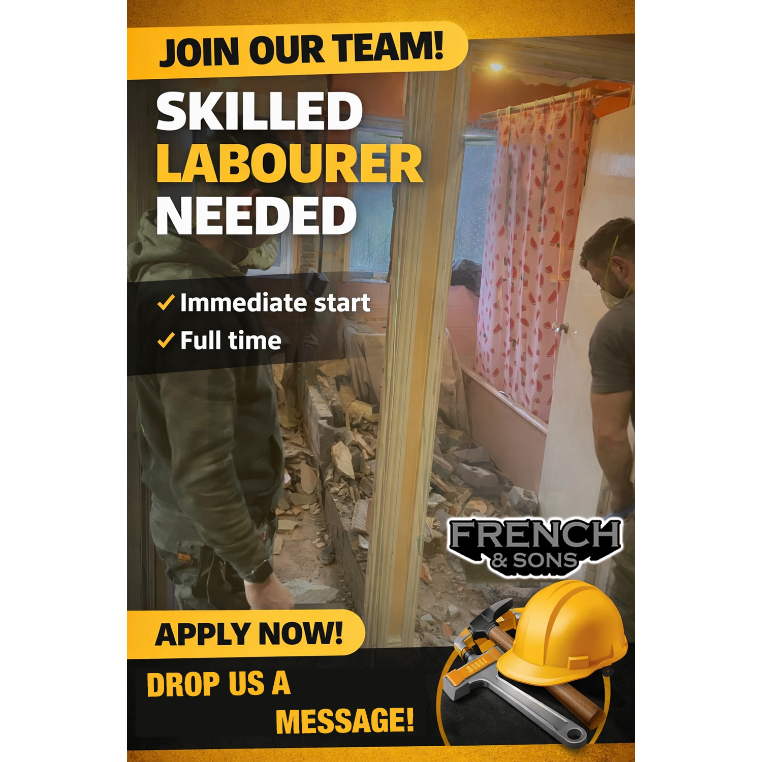 French&Sons - 👷‍♂️ We’re Hiring – Skilled Labourer Wanted... | Facebook