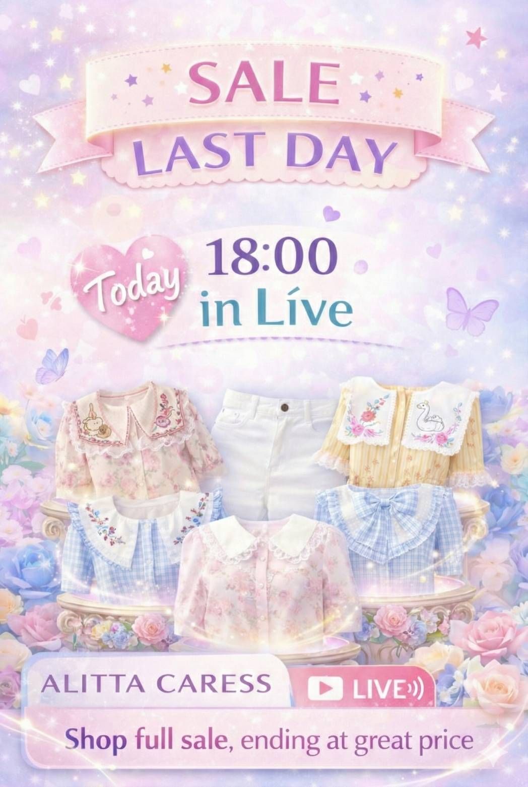 Alitta - 🎉 Live. Sale วันสุดท้าย 📣 ... ก่อนเปิดงานใหม่ที่ทุกคนรอคอย 💃 ...