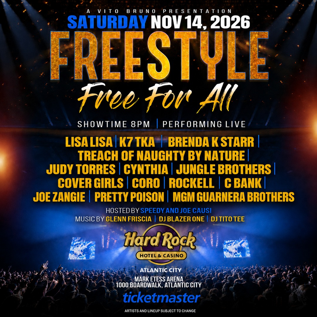 FREESTYLE FREE FOR ALL… Returns to Atlantic City!Saturday