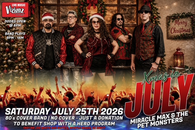 TONIGHT: Help us rock around the Christmas tree! Today, July 25th