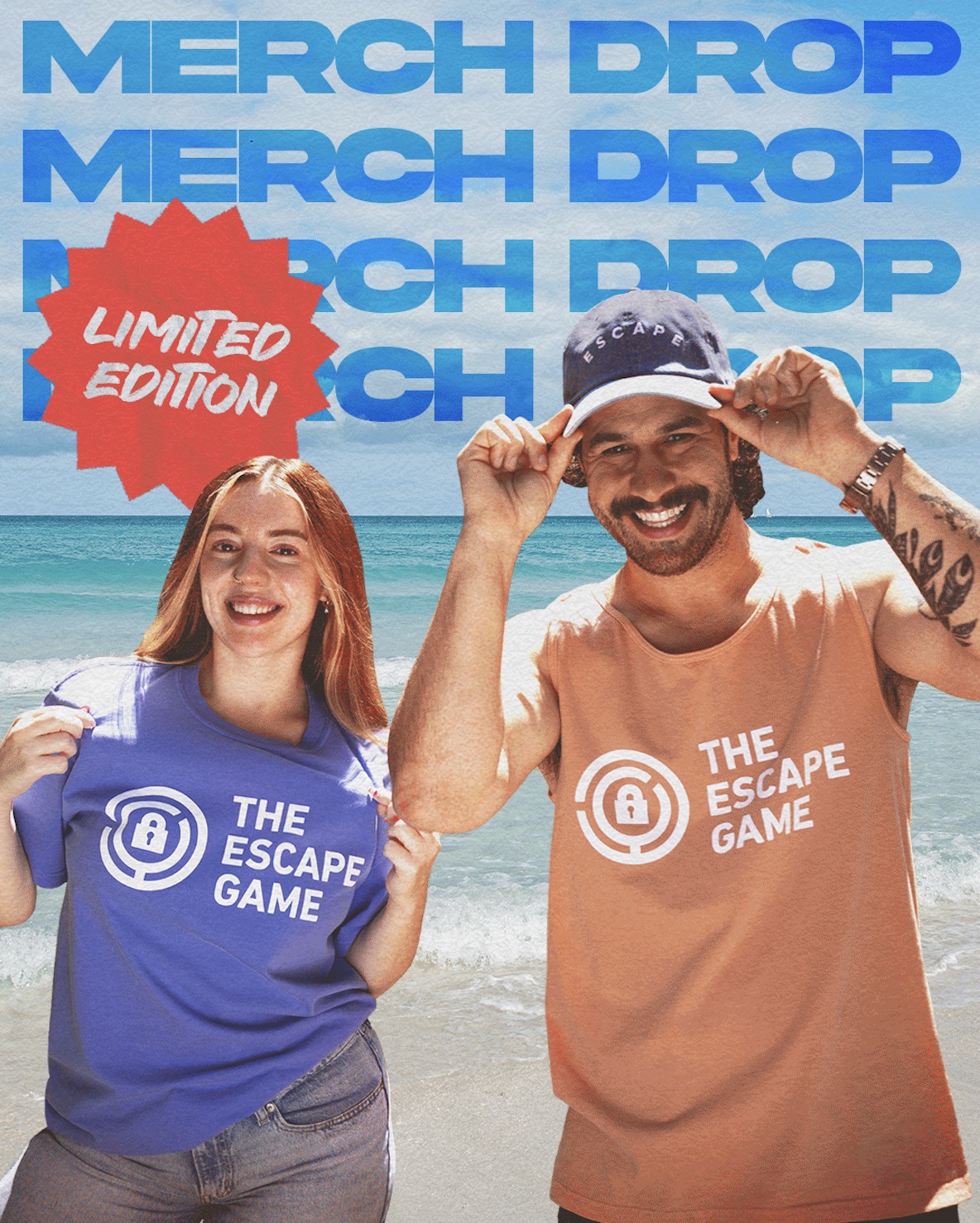 LIMITED EDITION summer merch drop 😎 🌊 We're so excited to share