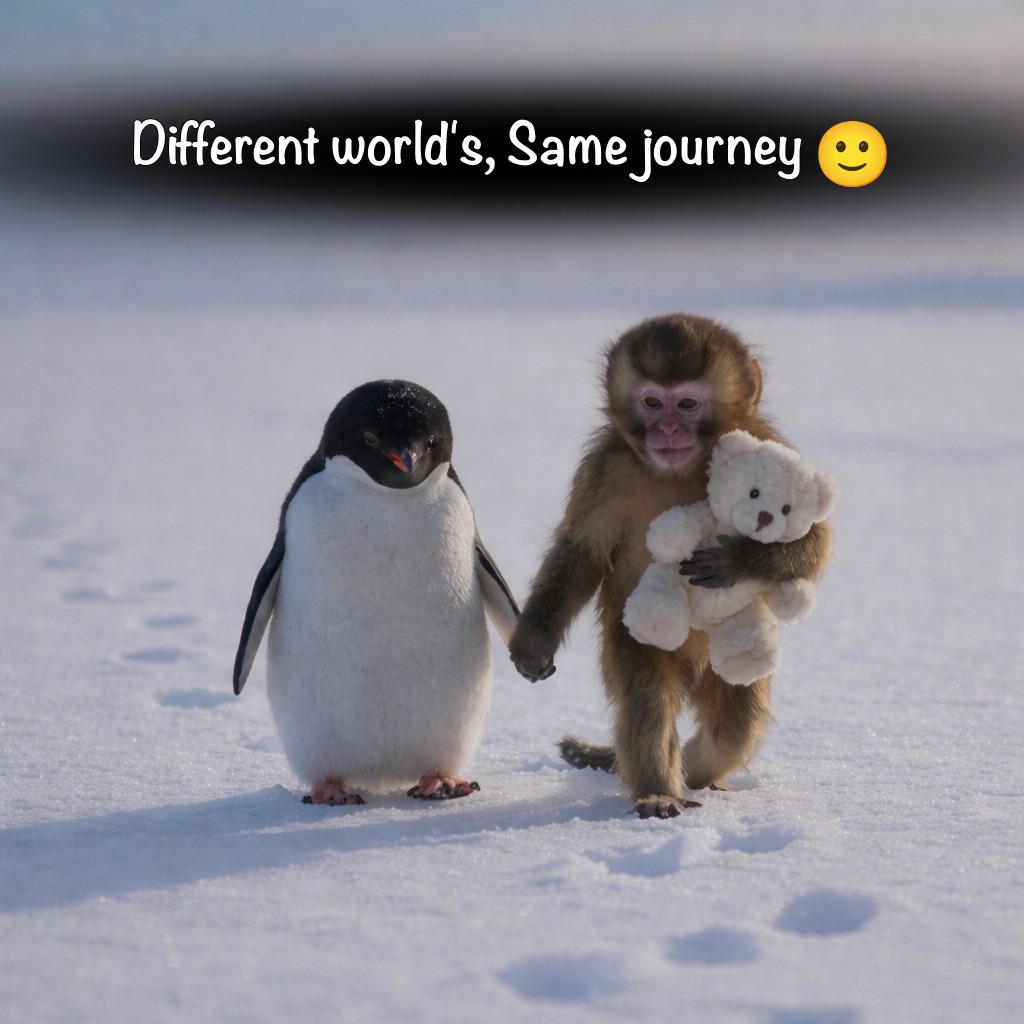 No - Different worlds, Same journey! 🙂 | Facebook
