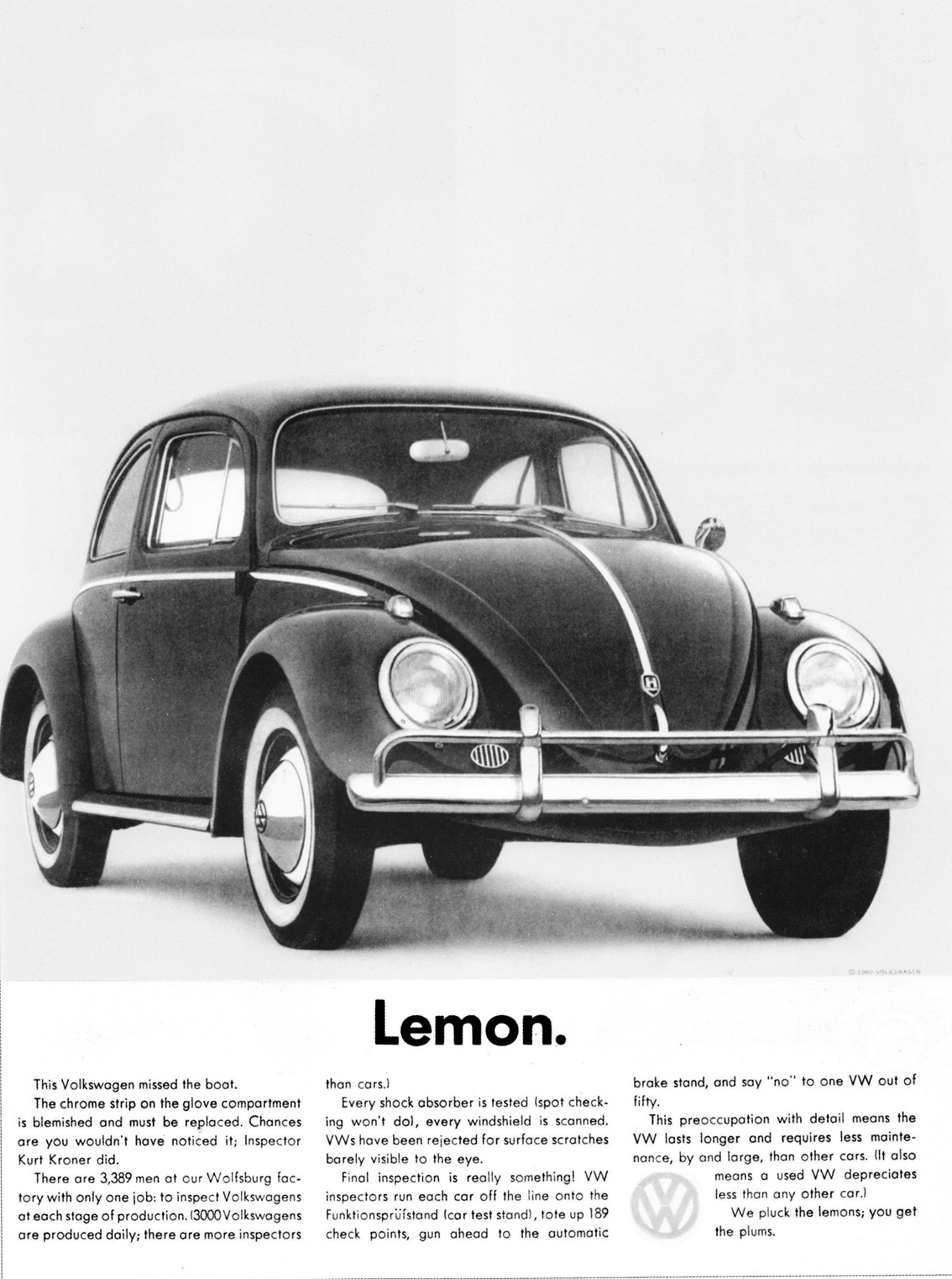 Volkswagen's radical ad approach in the 1960s