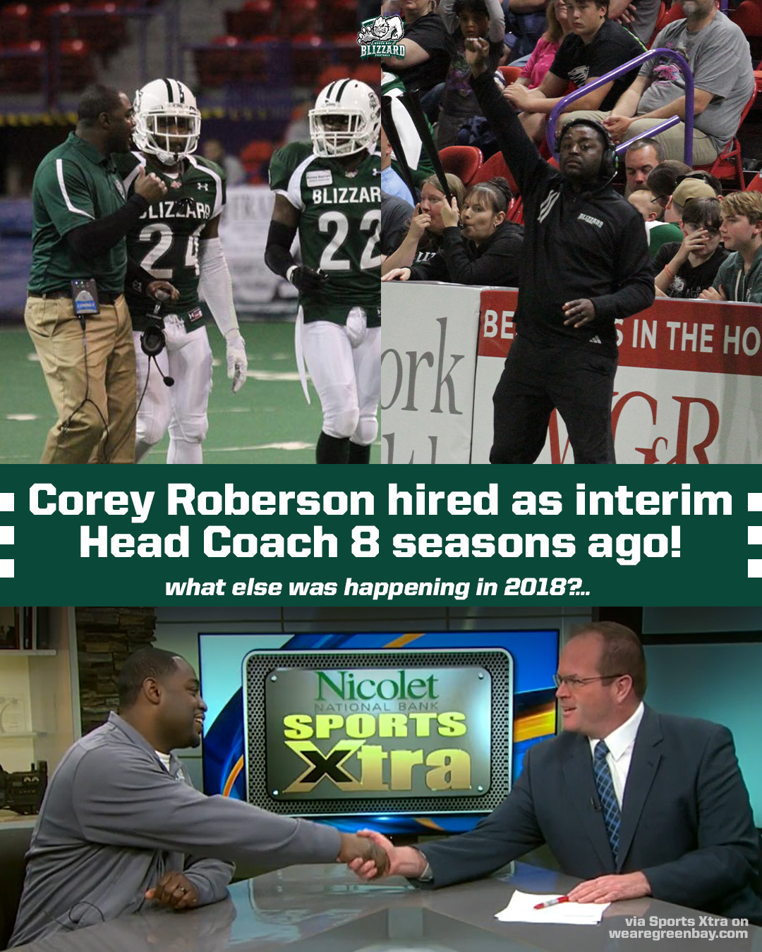 Corey Roberson took over Blizzard... - Green Bay Blizzard | Facebook