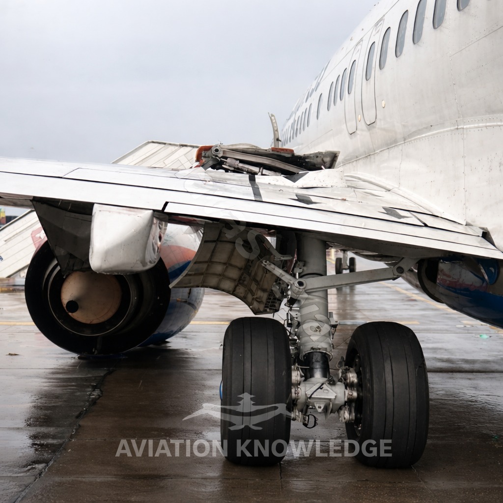 A Sun Express Boeing 737-8HC aircraft( ) suffered the collapse of