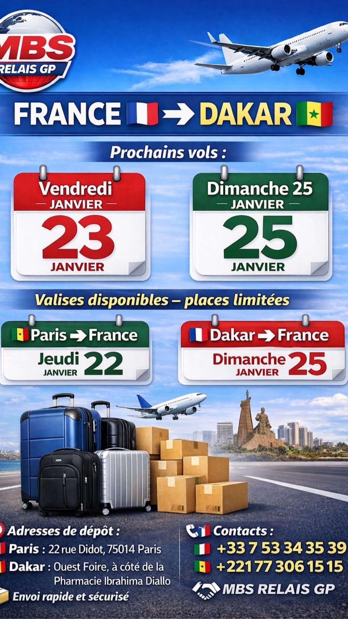 Mondial Bagage Service - Colis-Valisage entre Particuliers