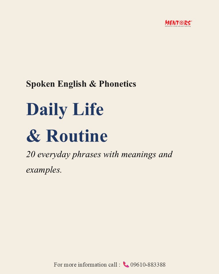 Everyday English, made easy! ✨ Learn 20 useful English phrases