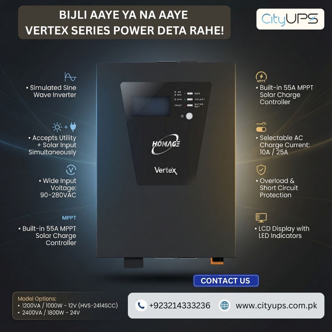 CITY UPS - Introducing Homage Vertex Series Solar Inverter... | Facebook