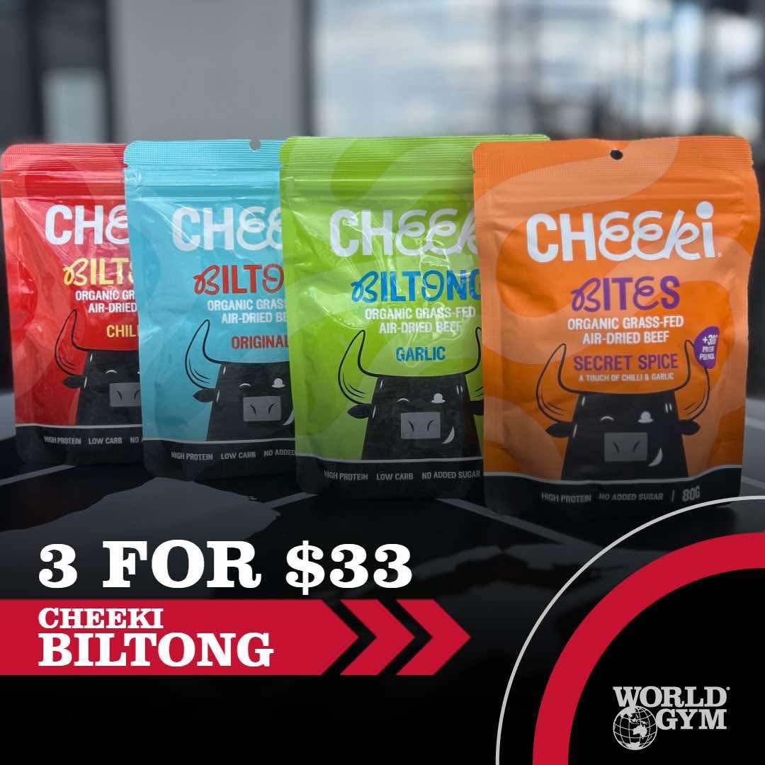 NEW‼️ The Cheeki Biltong Range has... - World Gym Toowoomba | Facebook
