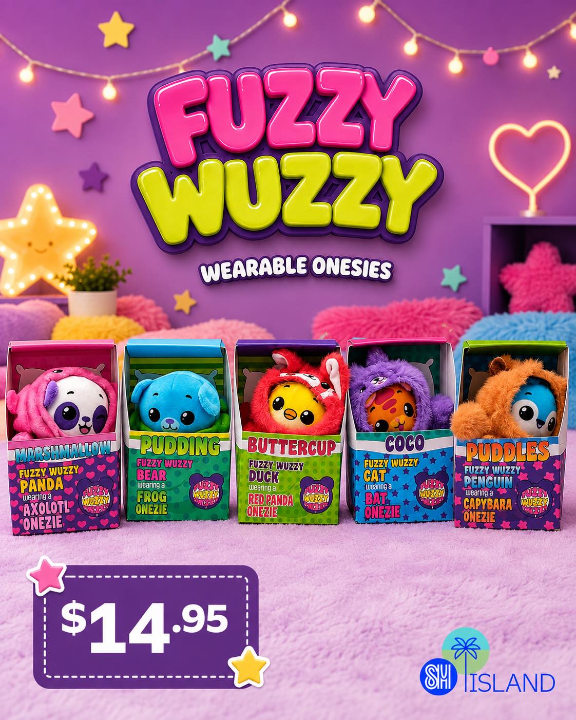 🧸 Meet the Fuzzy Wuzzy Crew! Collect the Cutest Onesie-Loving