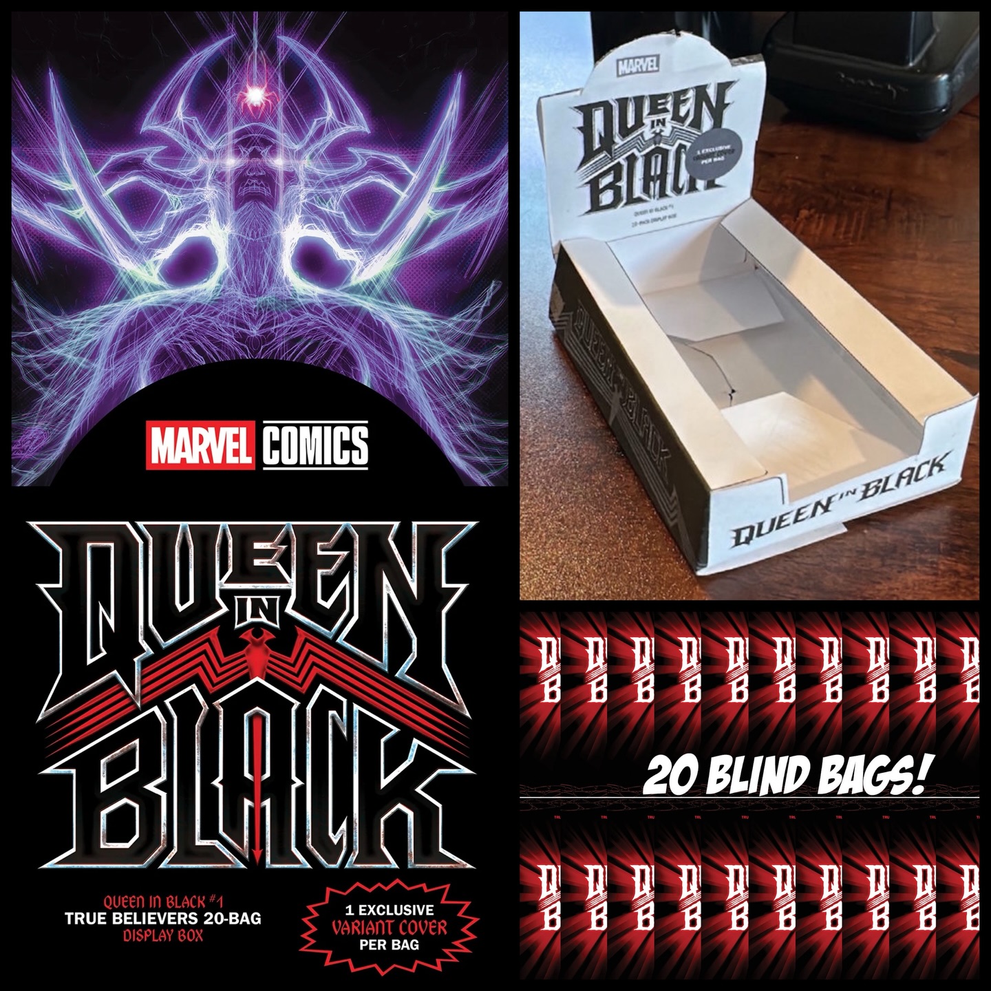 Queen in Black — True Believers Blind Bag Display ? 20 sealed 