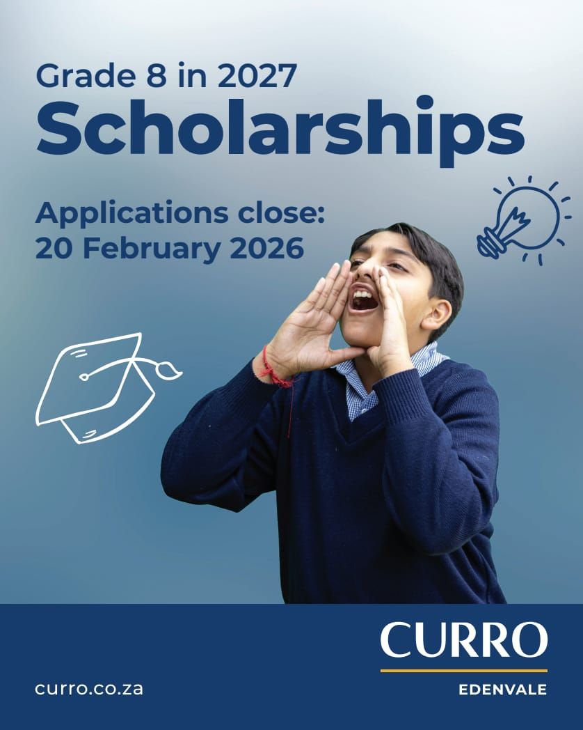 Curro - Our Grade 8 scholarships for 2027 are now open! Assessments ...