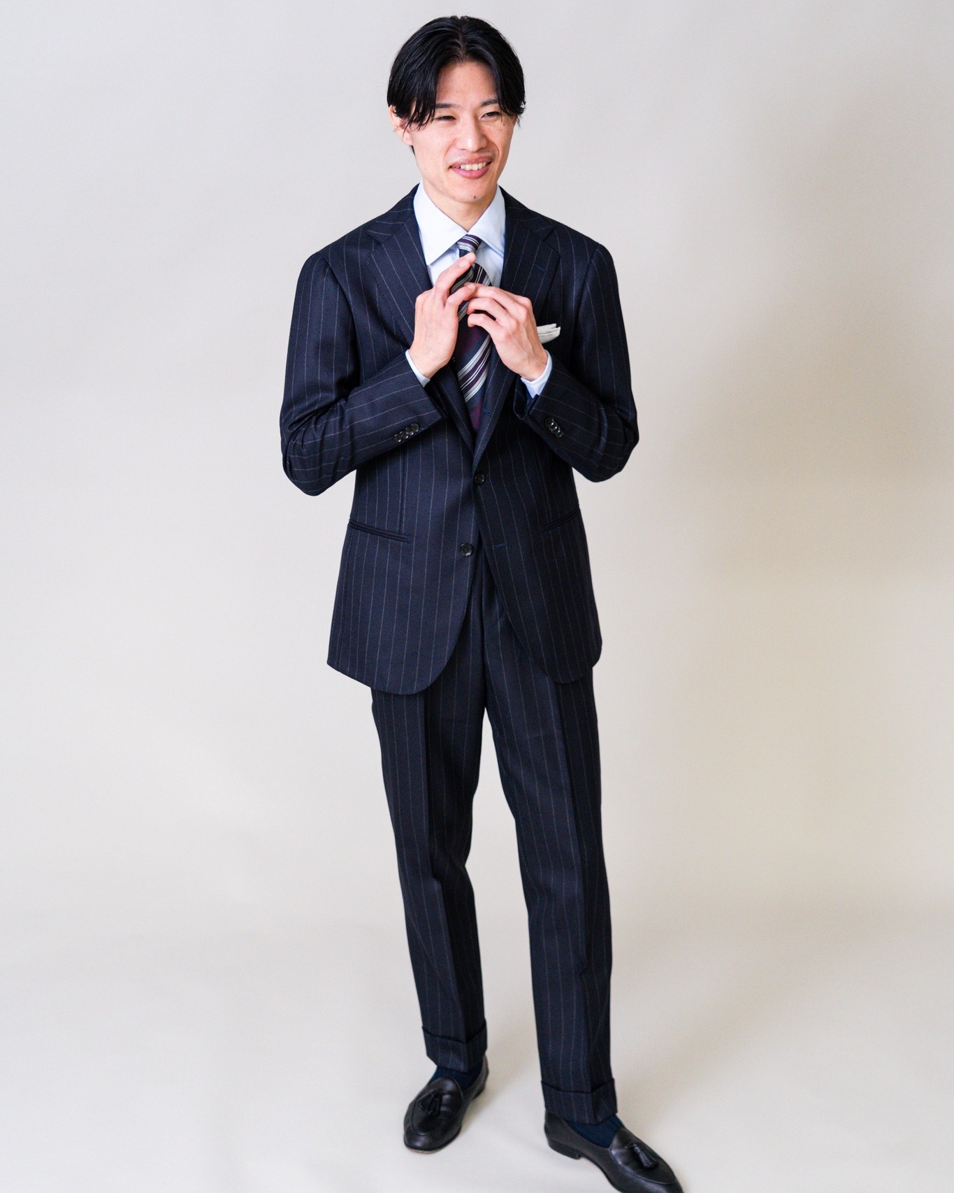RING - Brown double-breasted suit ITEM : SUIT / RING JACKET