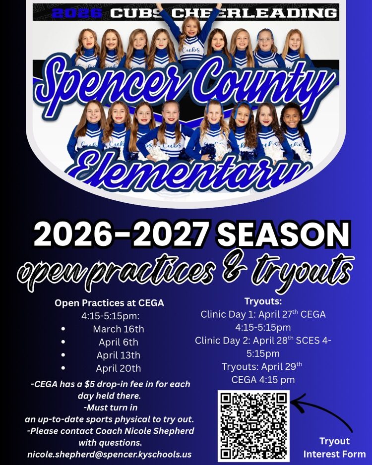 Spencer - 📣 Save the Dates! 📣 Open practice and tryout dates for the ...