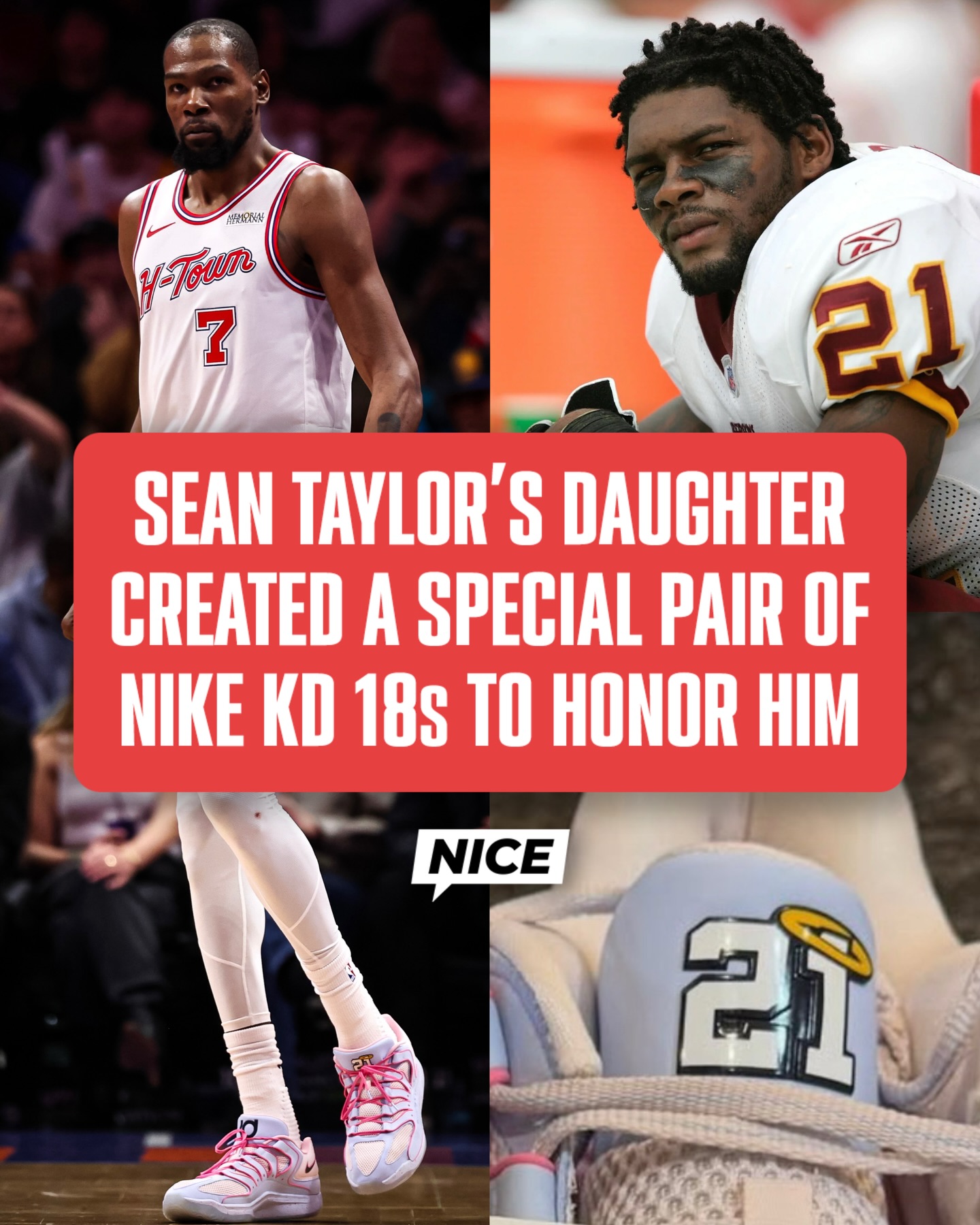 Jackie Taylor, daughter of Redskins legend Sean Taylor