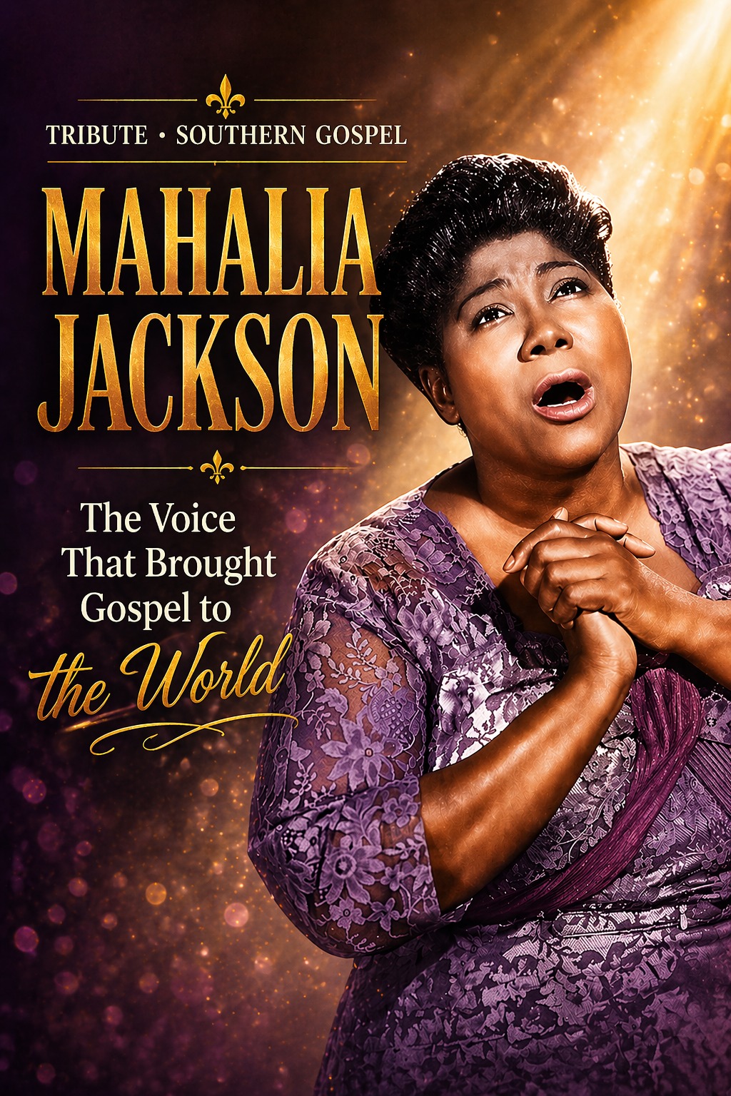 Southern - Mahalia Jackson was born on October 26, 1911, in New