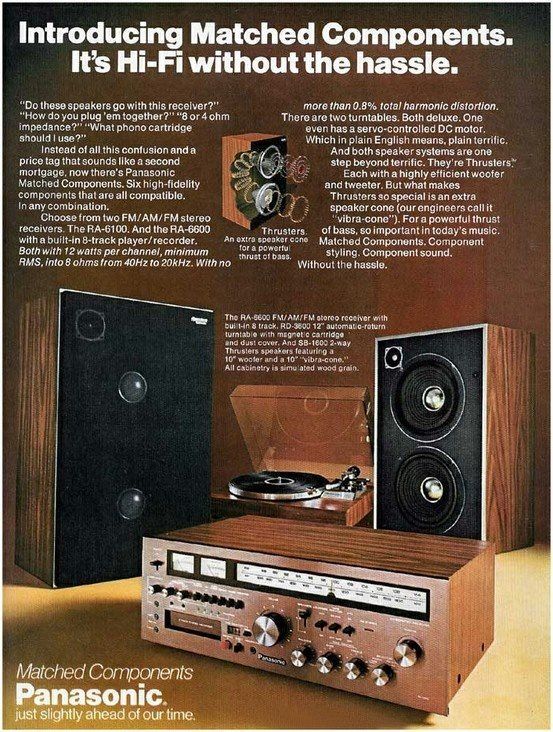 Panasonic SB-D70 Hi-Fi stereo speaker system.😱