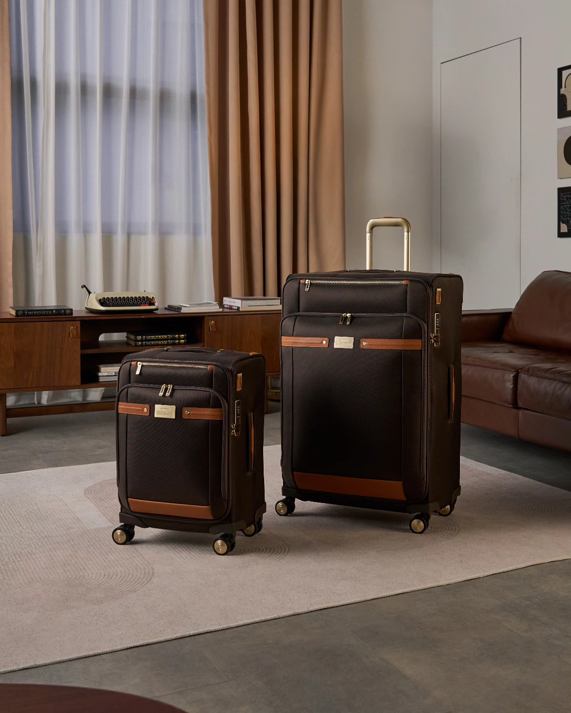 Samsonite Black Label ボストンバッグ ブラウン Combining the flexibility of a softside luggage with the