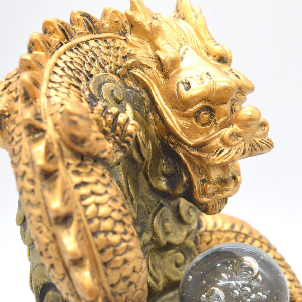 株式会社 龍 - 辰 龍の置物 七宝焼き 紫 6cm 五本爪 玄関 風水 