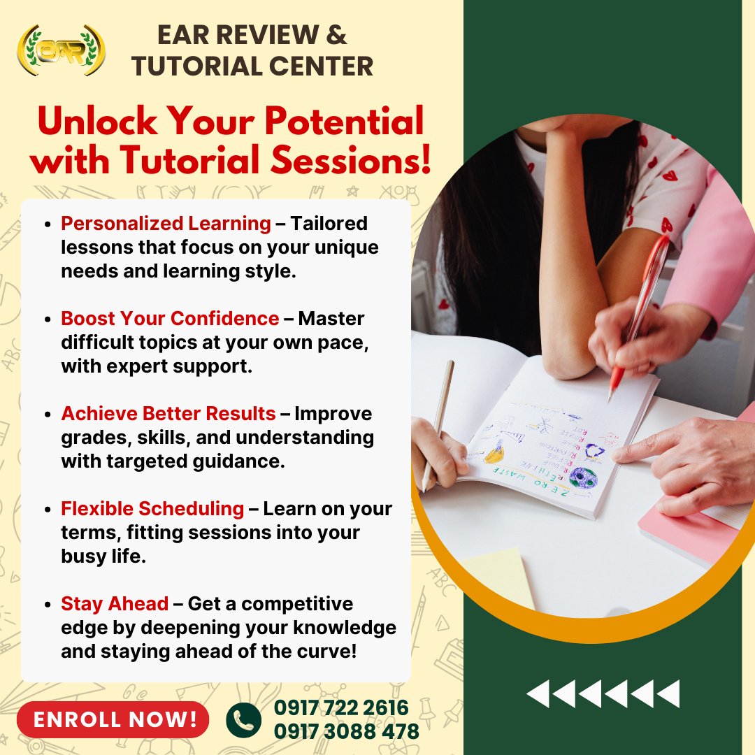 EAR Math & Science Review & Tutorial Center | Iloilo City
