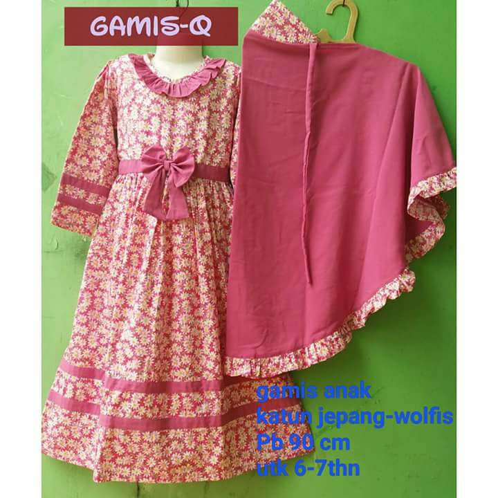 Gamis Anak Katun Lokal Dan Katun Jepang Masih Ready Ya Bunda Gamis Anak Bahan Katun Jepang Kombinasi Wolfis Panjang Gamis 90 Cm Kira2 Utk 6 7 Thn Facebook