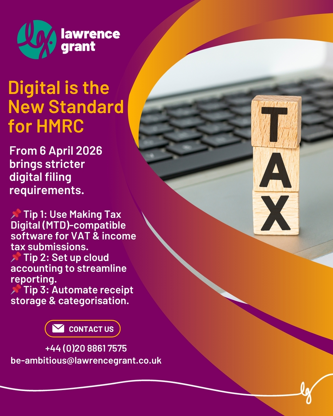 Lawrence - 🖥️ Digital is the New Standard for HMRC From 6 April 2026 ...