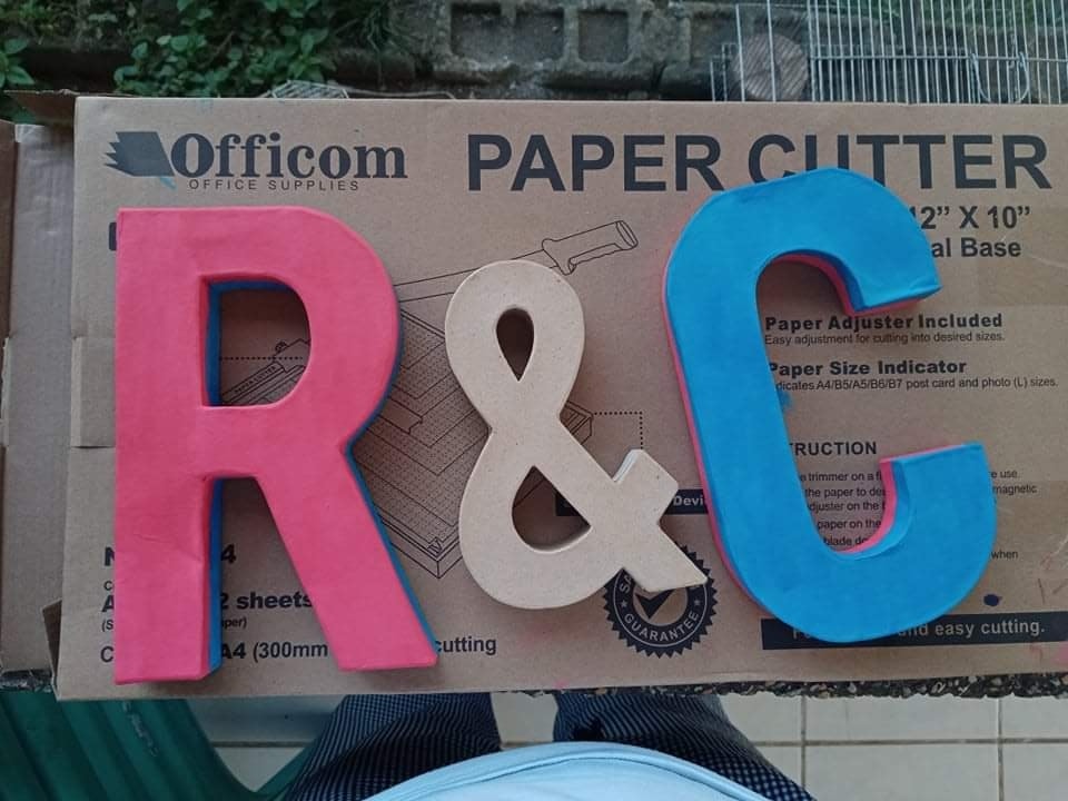 R&C Party Buddy - LETTER STANDEE PLAIN OR PAINTED...