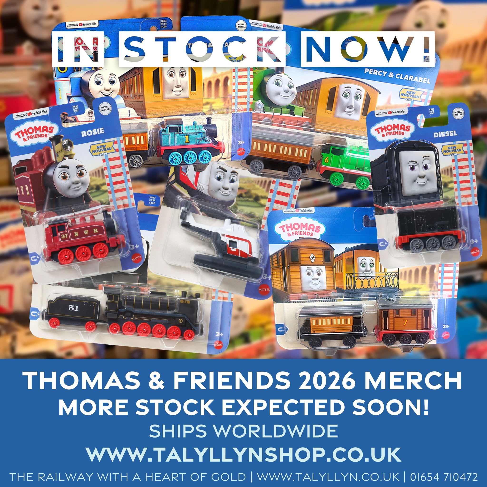 Thomas & Friends 2026 merch in stock
