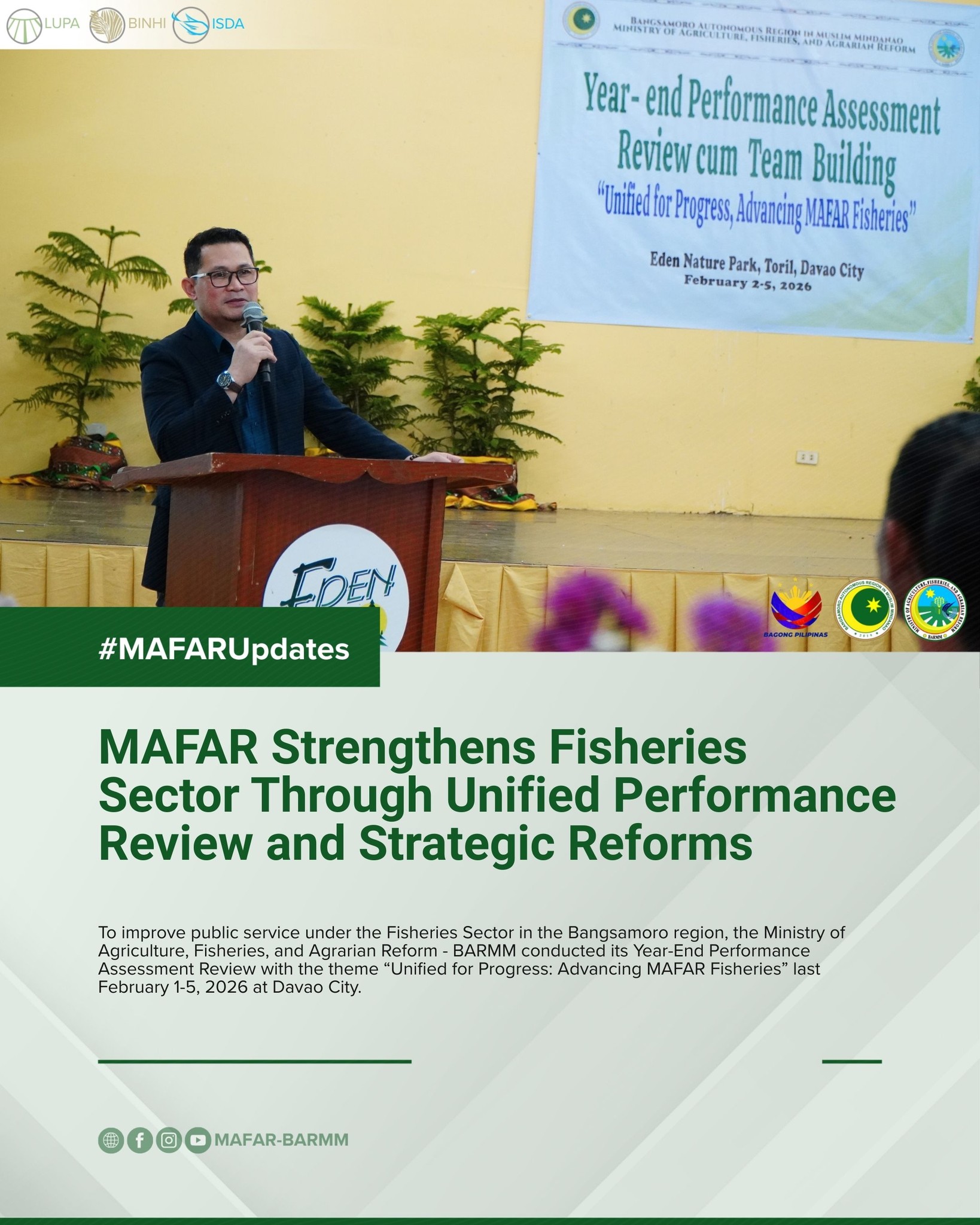Ministry of Agriculture, Fisheries, and Agrarian Reform, BARMM added a ...