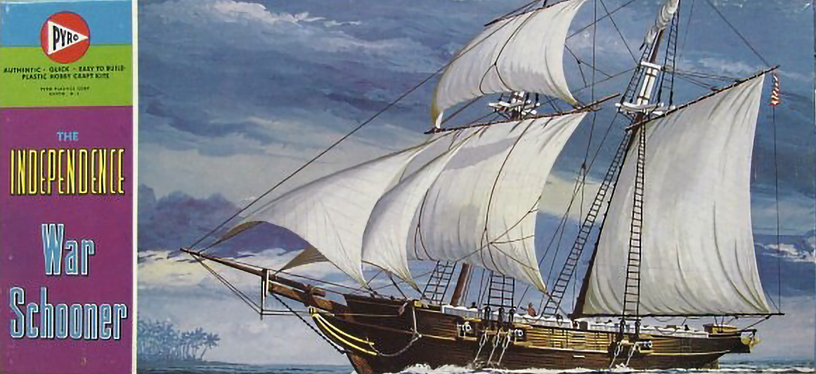 Model of colonial schooner independence 1775