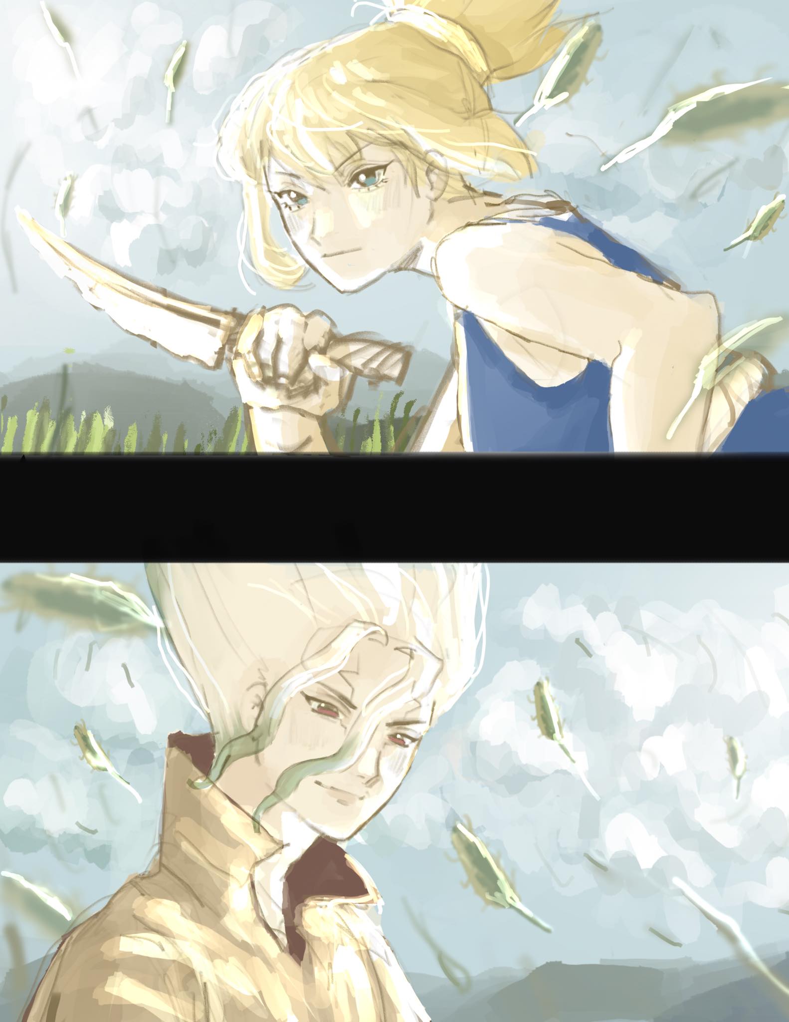 アニメ sophie / 's/' the way -ver.d hiii i recently did a fanart of senhaku!! (´ω｀*) i love them ‼️
