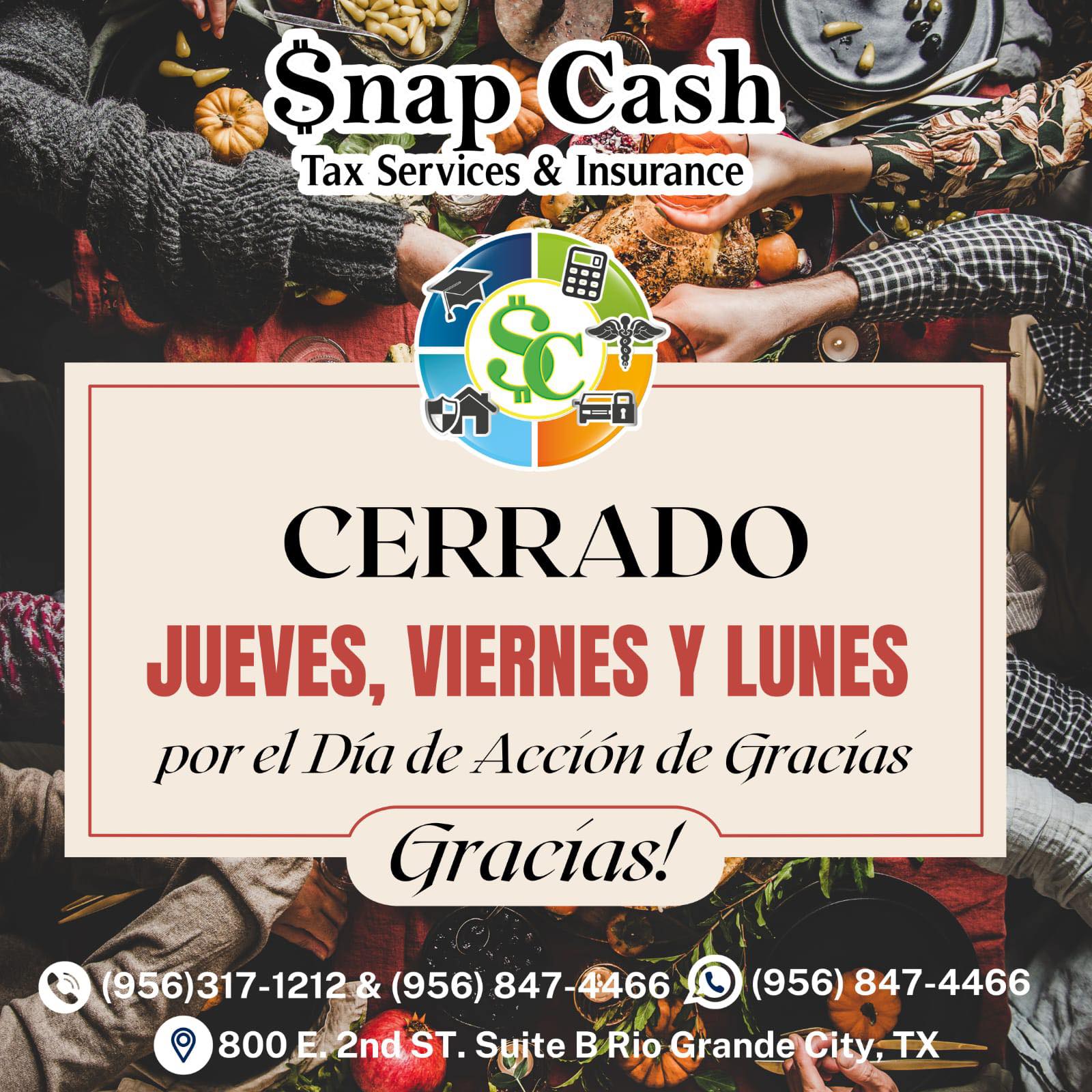 Snap Cash Tax Services & Insurance | Rio Grande City TX