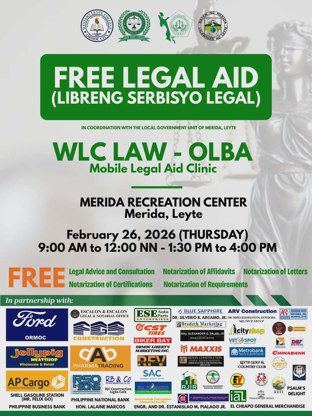 Municipality - 📢 FREE LEGAL AID SERVICES 📢 The Local Government Unit of ...