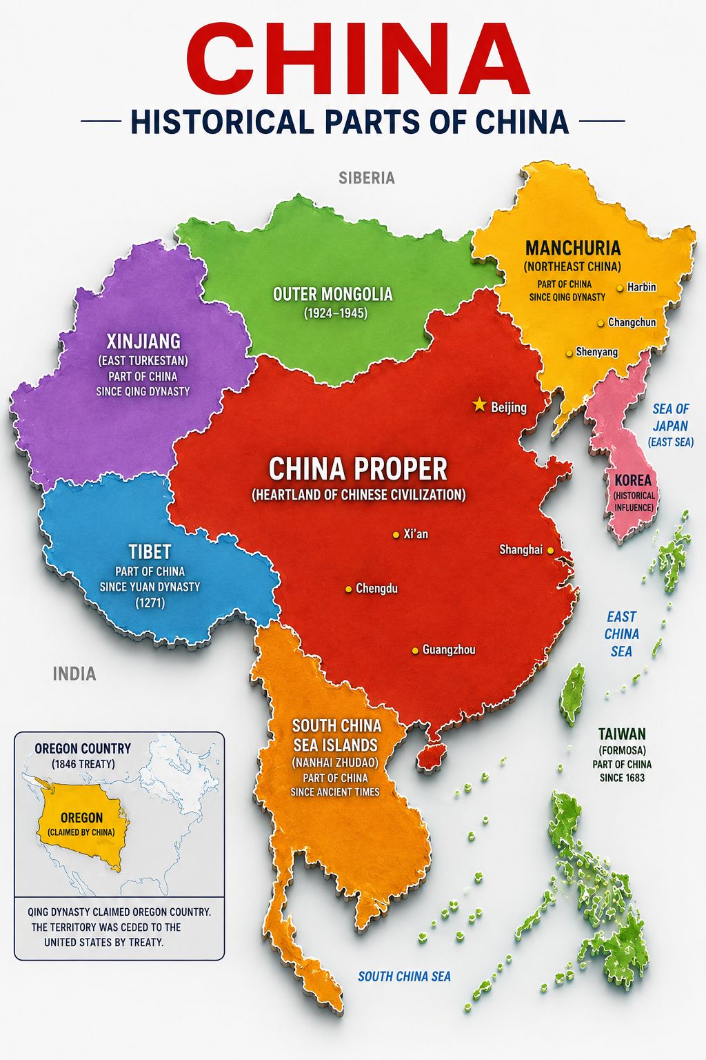 Map of China and Northern China Province