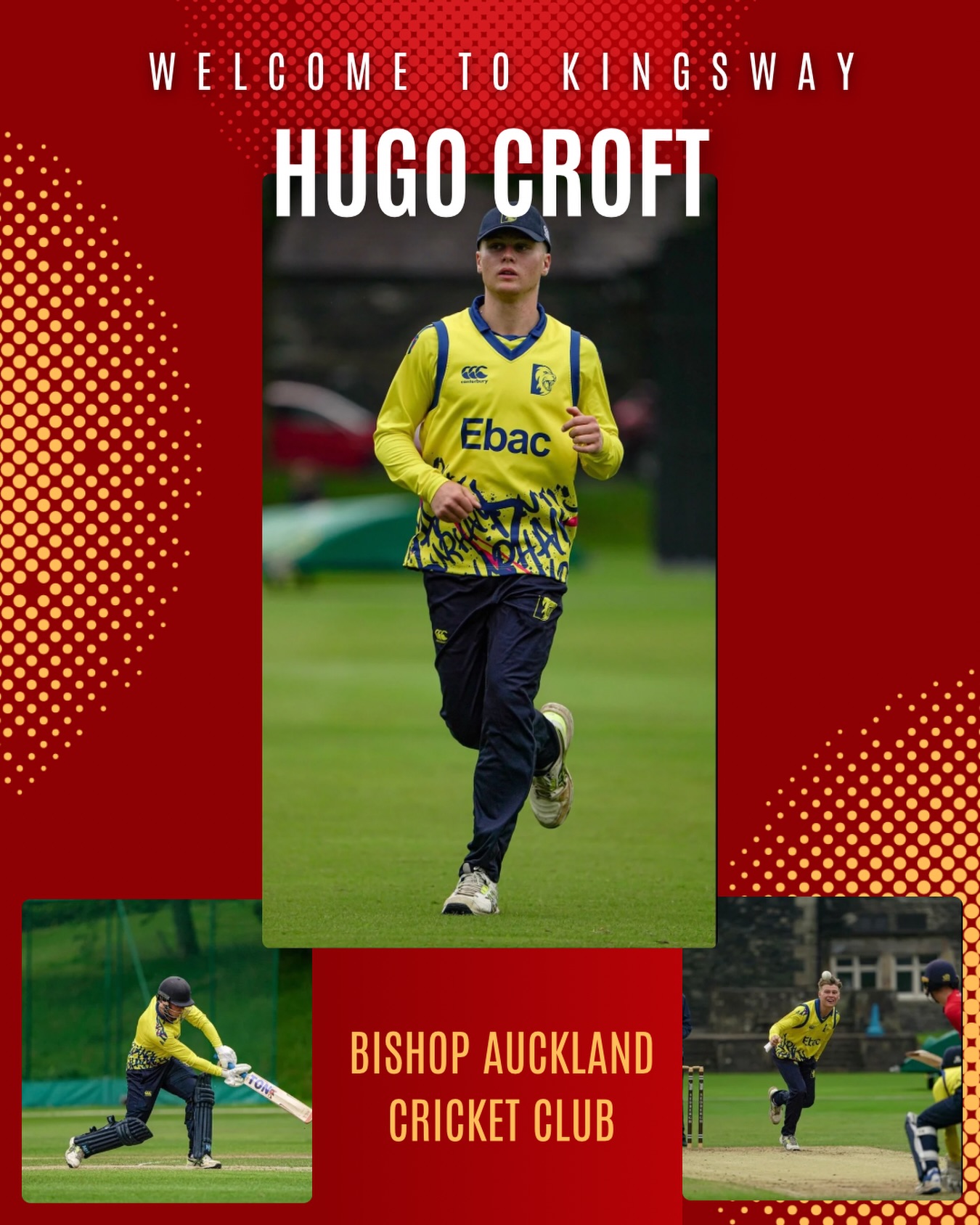 🚨 Welcome to BACC Hugo... - Bishop Auckland Cricket Club | Facebook