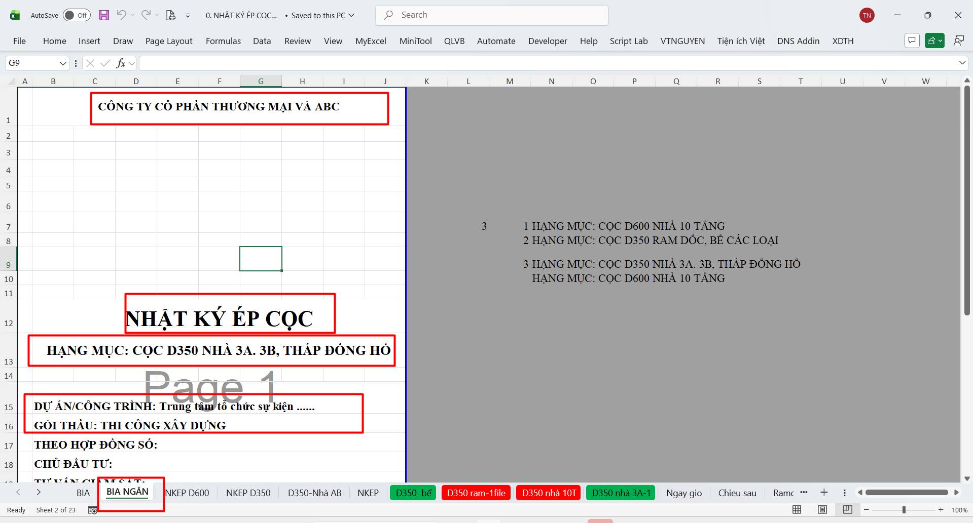 Toán Nguyễn BTL - File mẫu Nhật ký ép cọc in ấn hàng loạt... | Facebook
