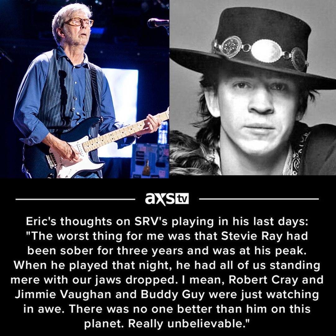Eric Clapton's high praise of Stevie Ray Vaughan in his final days 🎸