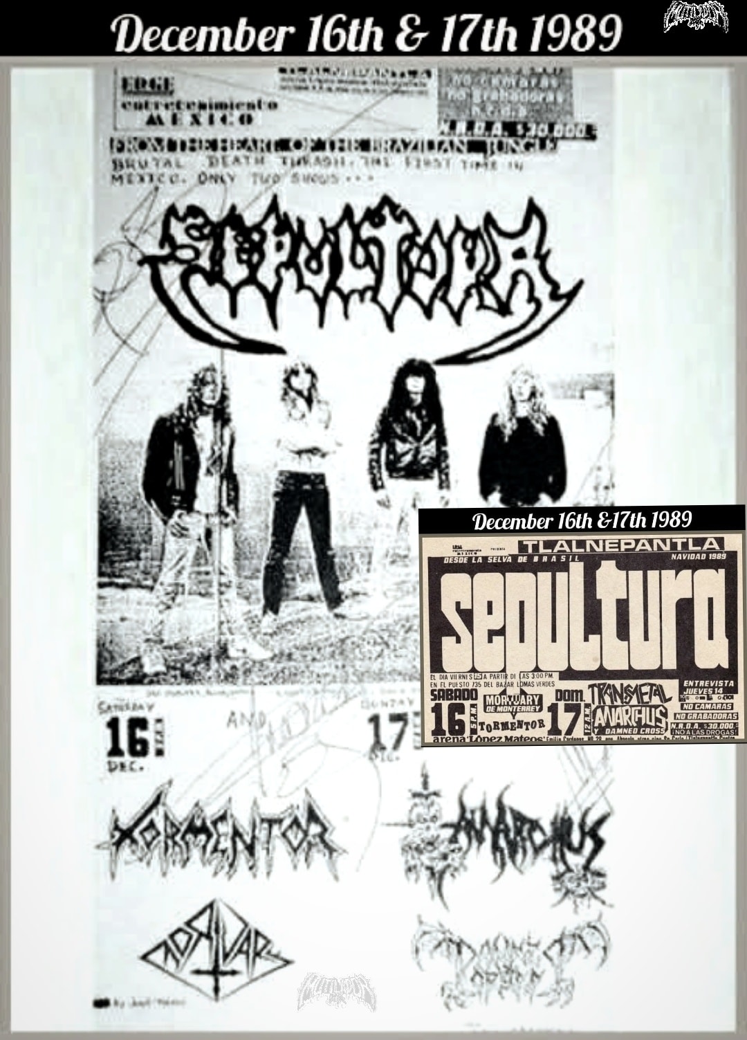 1989, México Unofficial flyer (better than the original) and
