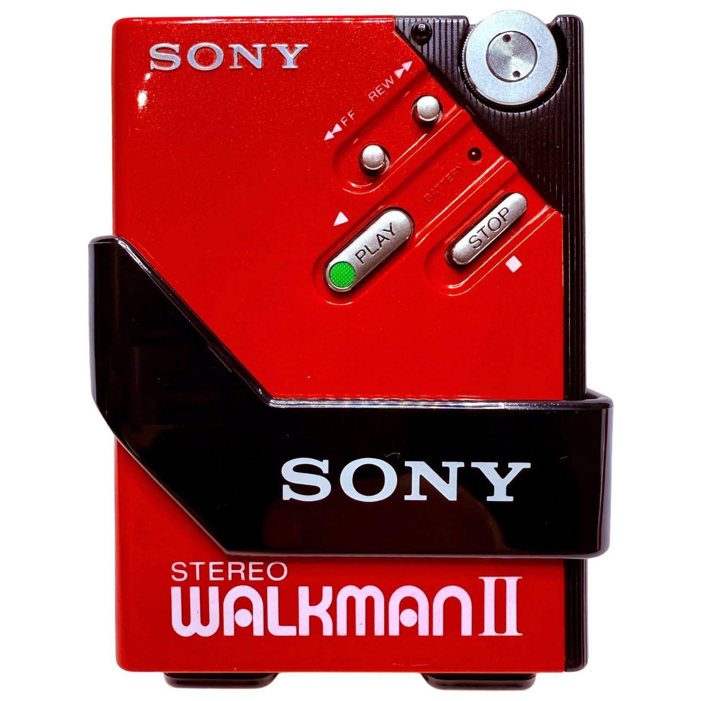 The Sony Walkman WM-2 in red has just been sold to M. B. in