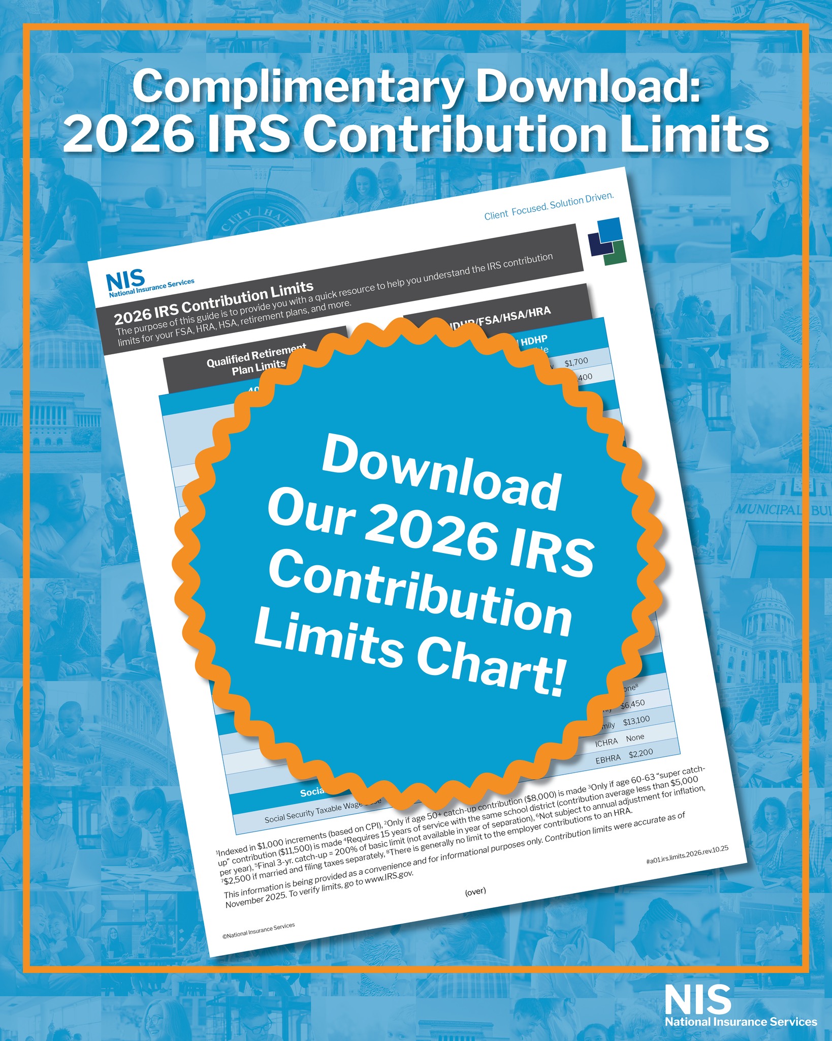 The 2026 IRS contribution limits are here! National Insurance Services ...
