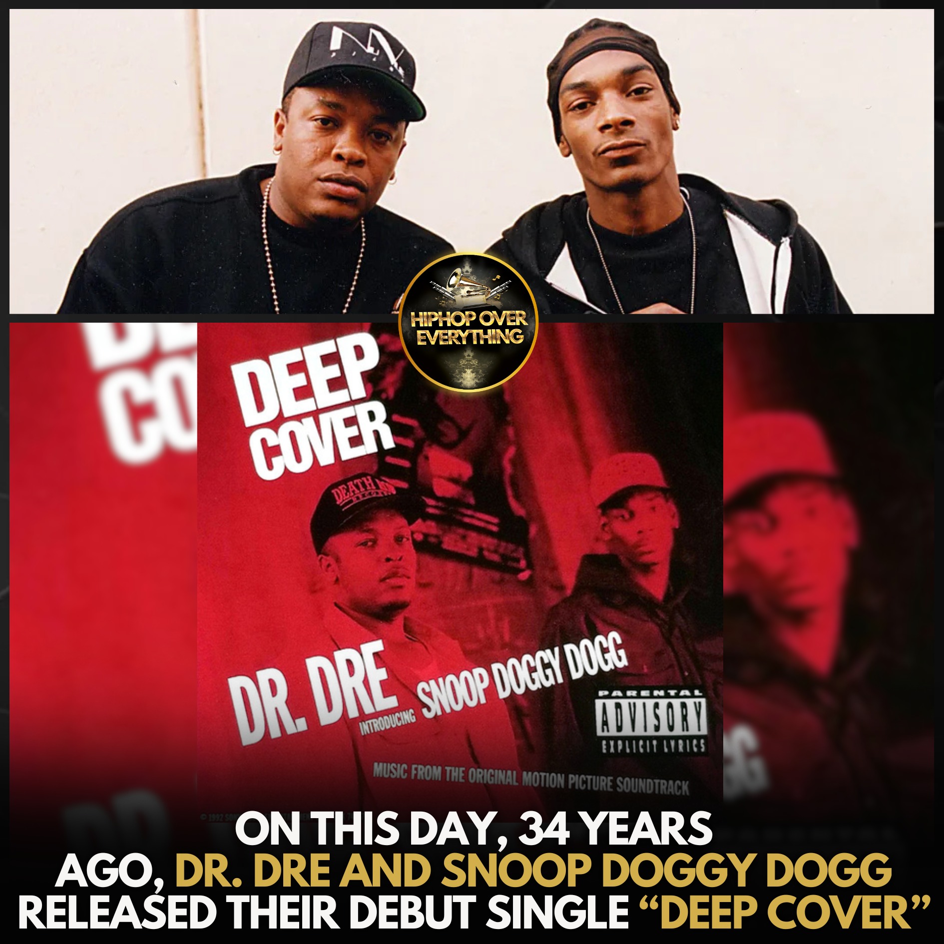 📲 On this day, 34 years ago, #Dr. Dre and #SnoopDoggyDogg