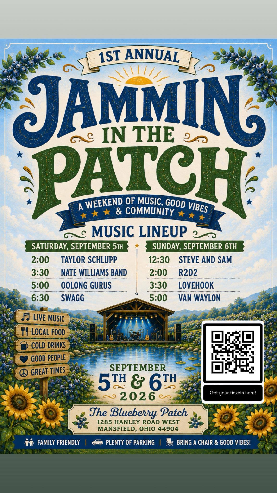 Jammin in the Patch Music Festival September 2026
