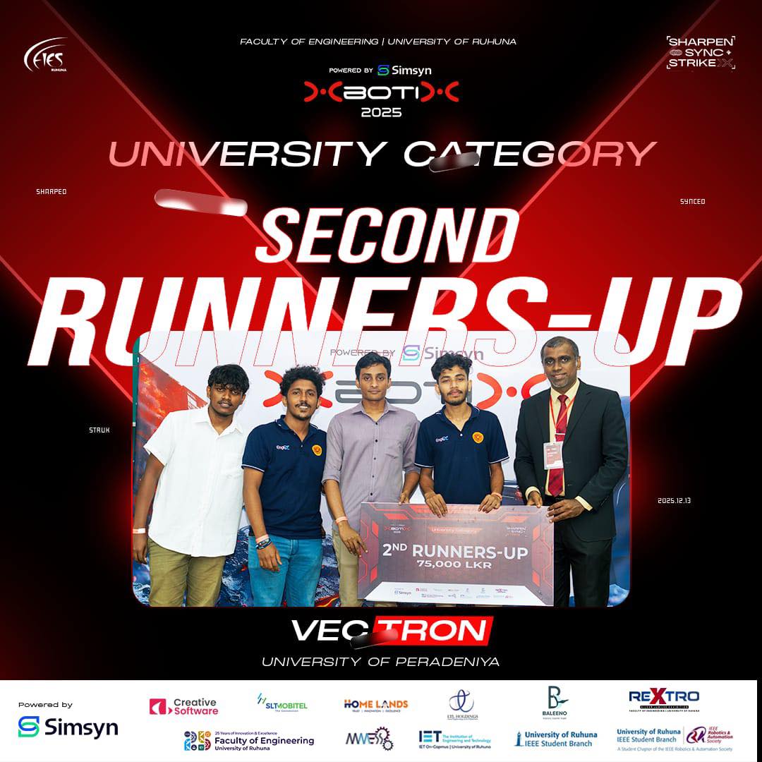 XbotiX - 🥉🤖 University Category – Second Runners-Up 🔥 Congratulations ...