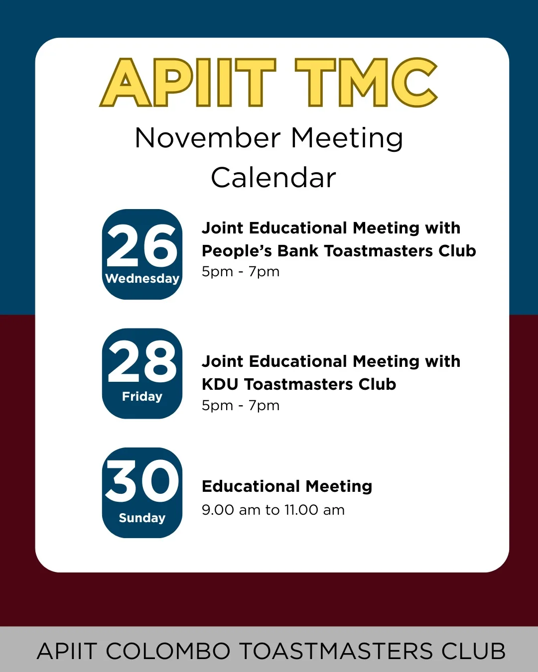 APIIT-Toastmasters Club, Sri Lanka | Colombo