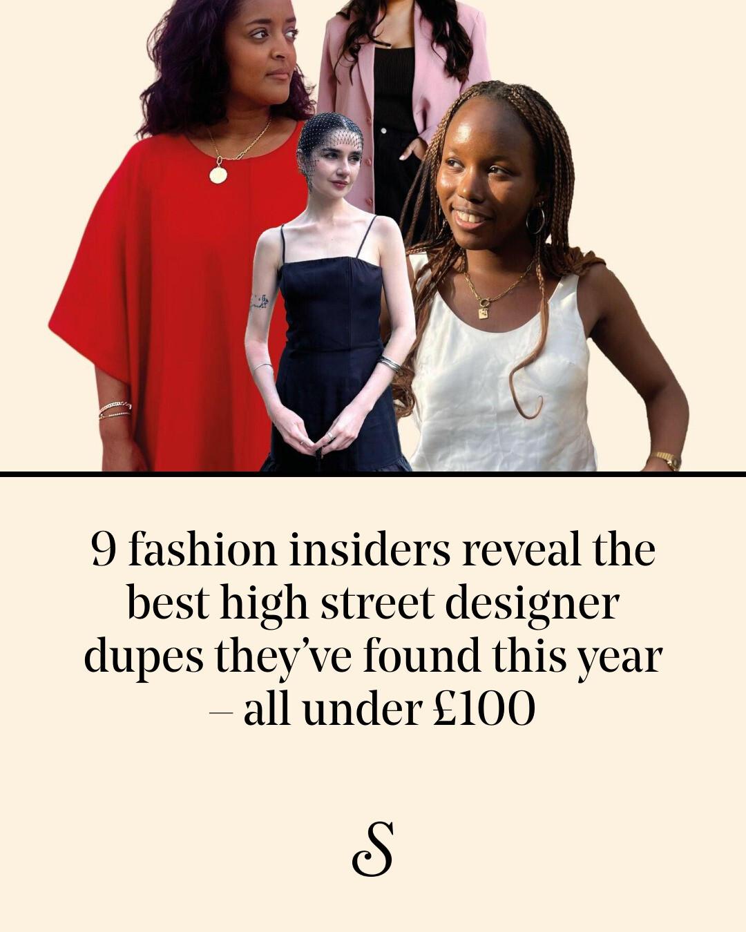 designer dress dupes Looking for the best under £100? Eight fashion insiders reveal the high-street bags, dresses, sunglasses and more that rival luxury buys. Tap to read Dressing Big Arms - Insta Floral Size:S/M (Bust 22-47.6 inch)
