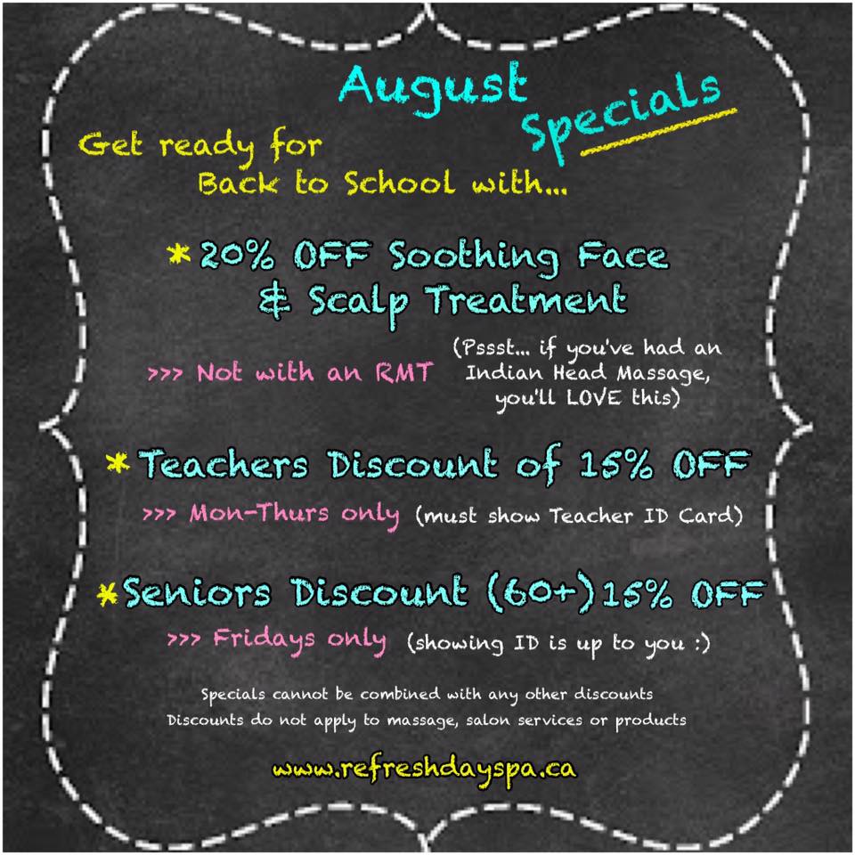 Refresh Day Spa - 📢 Attention Please: Enjoy our End of...