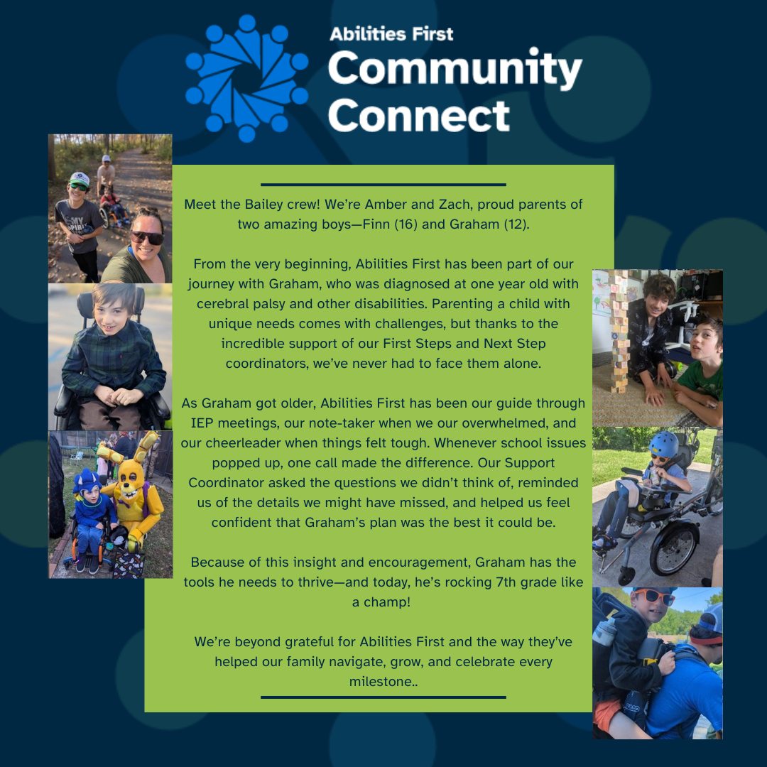 Abilities - Meet the Bailey Family! Graham has grown with us, beginning ...