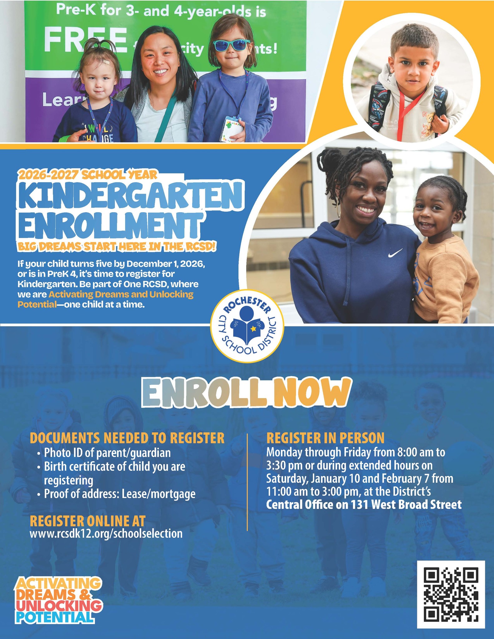 RCSD - KINDERGARTEN REGISTRATION for the 2026-27 School Year is now ...