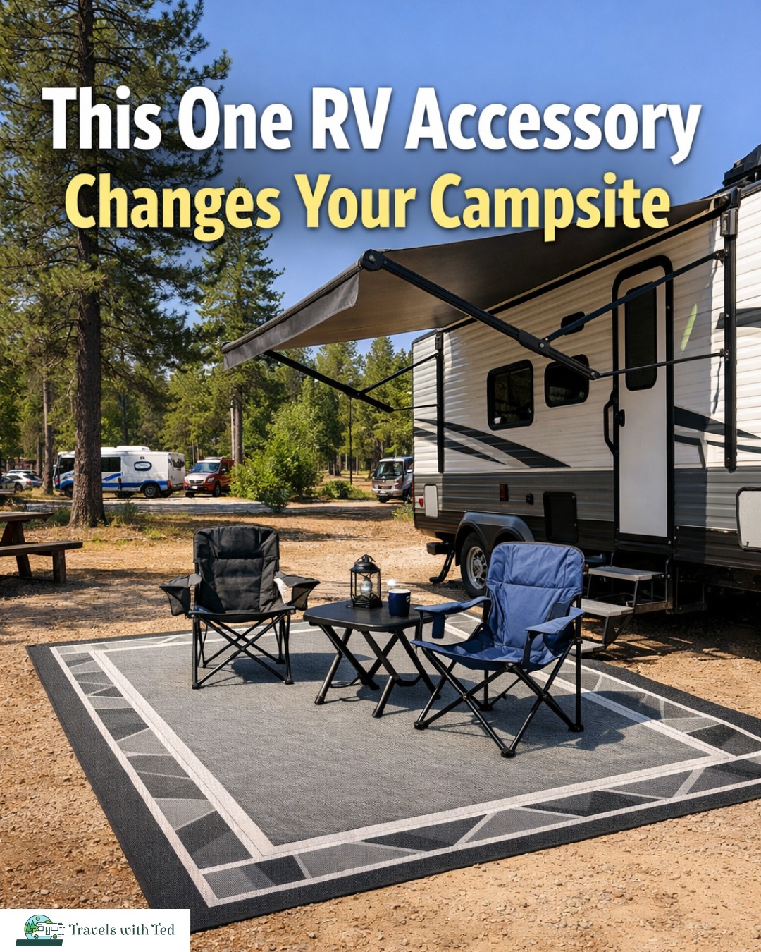 Travels - A good campsite setup isn’t just about looks 🚐 RV patio mats ...