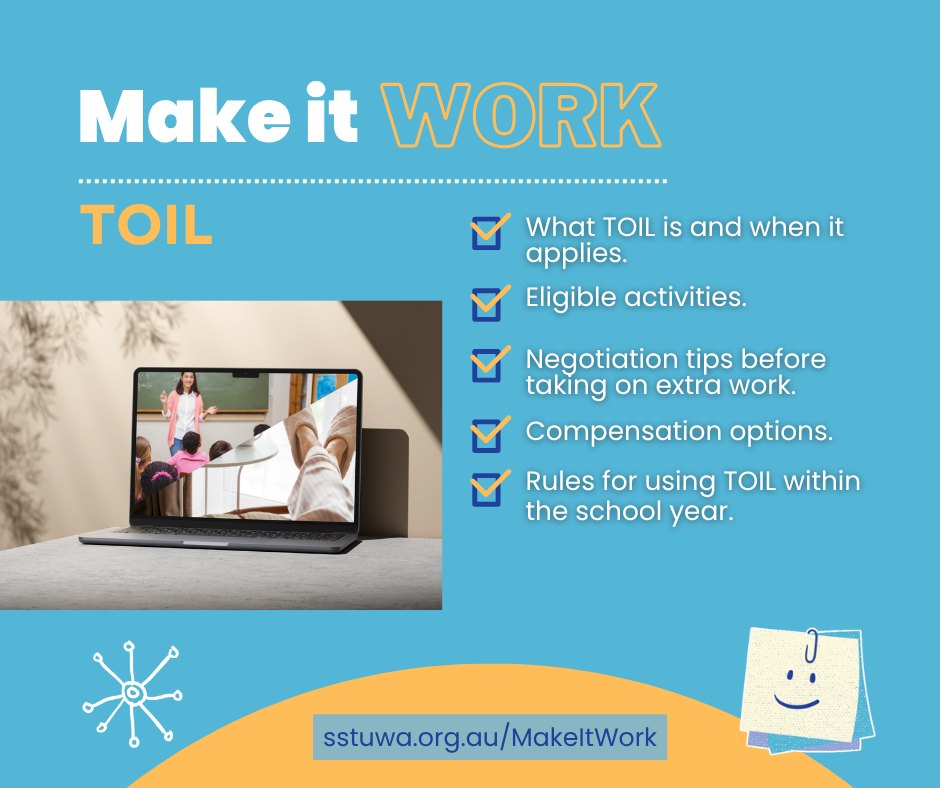 🧰 Make it Work: TOIL... - State School Teachers' Union of WA | Facebook